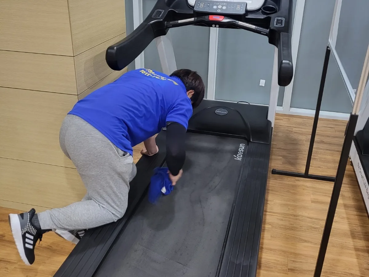 구미시 사곡동 피트니스 라커 검사실 위생청소 사례 - 행진크린